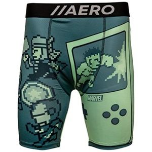 Aeropostale Marvel Avenger's Green Game Console Men's Boxer Briefs Small (28-30)
